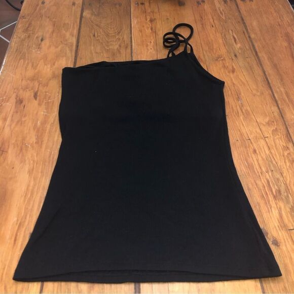 Enza Costa Silk Rib Asymmetrical Strappy Tank - Picture 7 of 13